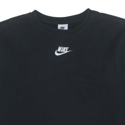 Nike Women Black Crew Neck Pullover Sweatshirt Size L