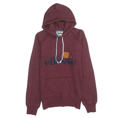 Ellesse Men's Red Pullover Hoodie XS Fleece Logo Sportswear
