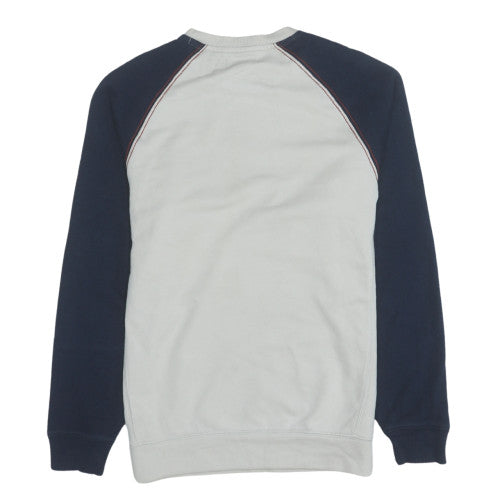 Adidas Mens Beige Crew Neck Pullover Sweatshirt XS Classic Logo