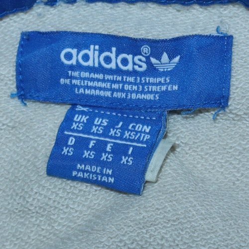 Adidas Mens Beige Crew Neck Pullover Sweatshirt XS Classic Logo