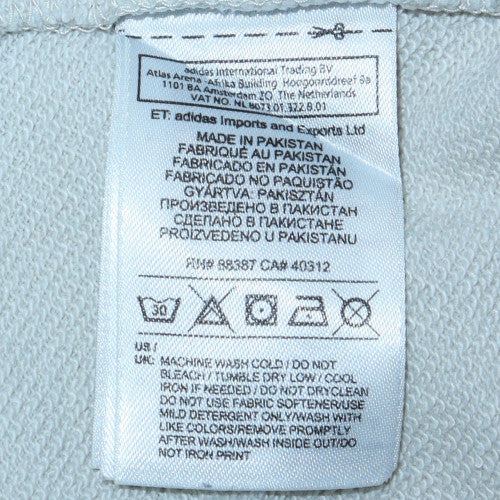 Adidas Mens Beige Crew Neck Pullover Sweatshirt XS Classic Logo