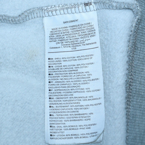 Converse Men's Grey Full Zip Hoodie XL Logo Sportswear