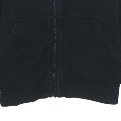 Nike Boys Black Full Zip Hoodie L 147-158cm Cozy Fleece Sweatshirt
