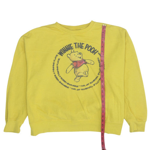 Disney Women’s Yellow Winnie the Pooh Pullover Sweatshirt Size L