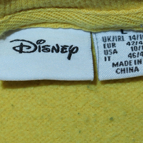 Disney Women’s Yellow Winnie the Pooh Pullover Sweatshirt Size L