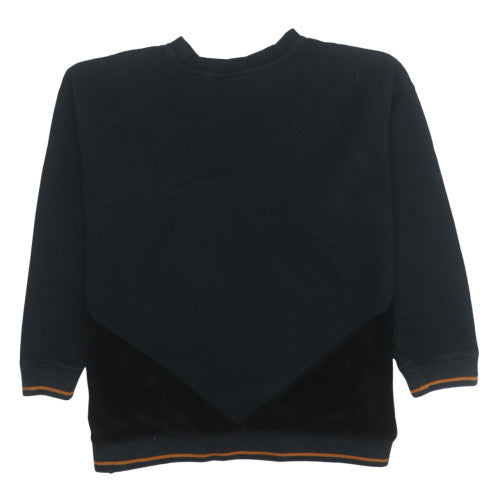 Adidas Womens Black Crew Neck Pullover Sweatshirt Size 14 Relaxed Fit