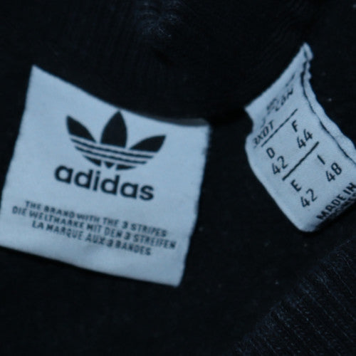 Adidas Womens Black Crew Neck Pullover Sweatshirt Size 14 Relaxed Fit