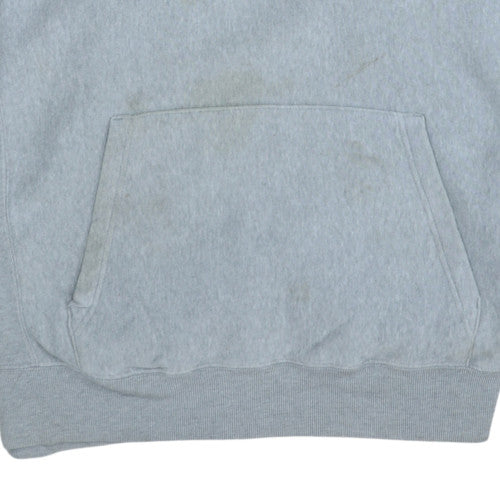 GAP Men's Grey Pullover Hoodie M Logo College Style