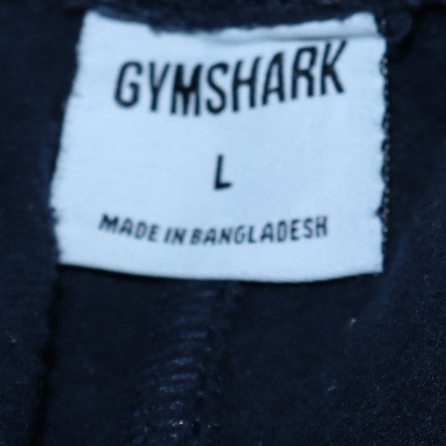 Gymshark Men Navy Sweatpants L Relaxed Fit Elastic Waist