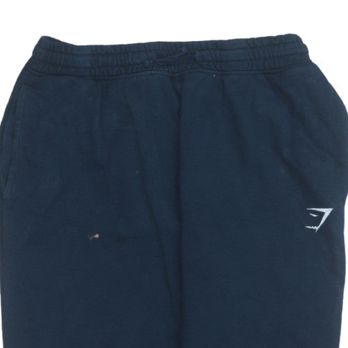 Gymshark Men Navy Sweatpants L Relaxed Fit Elastic Waist