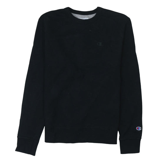Champion Men's Black Small Crew Neck Pullover Sweatshirt