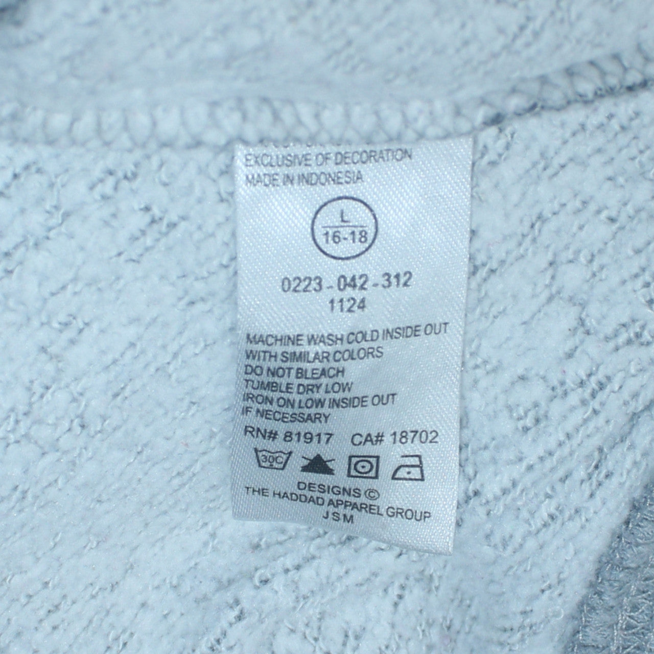 Levi's Womens Grey Graphic Hoodie Large 16-18 Pullover Sweatshirt