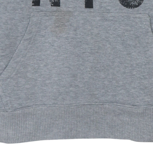 Levi's Womens Grey Graphic Hoodie Large 16-18 Pullover Sweatshirt