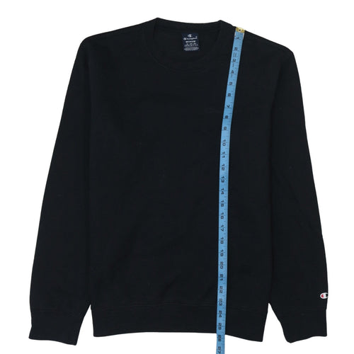 Champion Men's Black Pullover Sweatshirt Medium Crew Neck Fleece