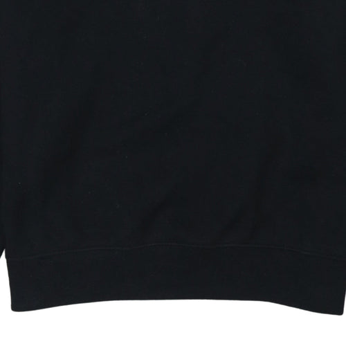 Champion Men's Black Pullover Sweatshirt Medium Crew Neck Fleece