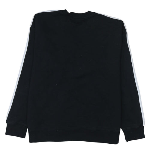 Adidas Women Black M Sweatshirt Crew Neck Long Sleeve Pullover