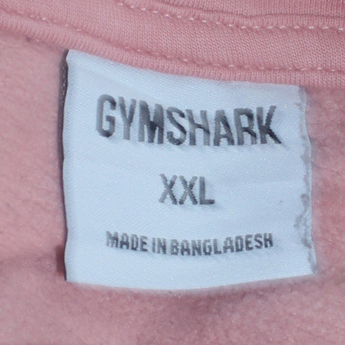 Gymshark Womens Pink Pullover Hoodie XXL Cotton Blend Casual