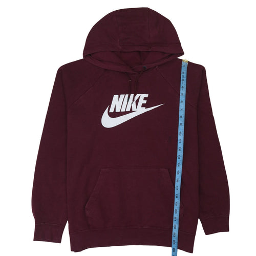 Nike Men's Red Hoodie Pullover Large Logo Sportswear Fleece