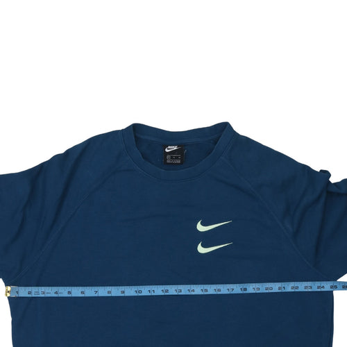 Nike Men's Blue XL Pullover Crew Neck Logo Sweatshirt
