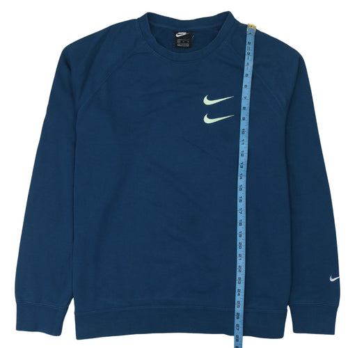 Nike Men's Blue XL Pullover Crew Neck Logo Sweatshirt