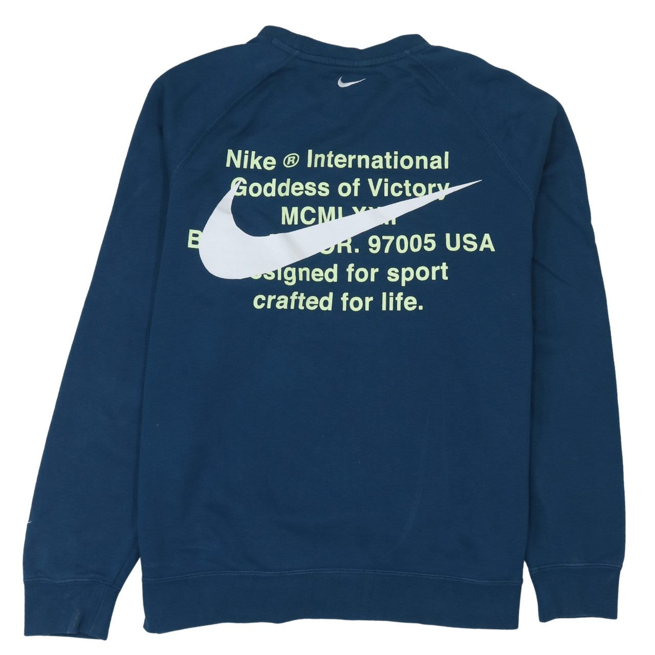 Nike Men's Blue XL Pullover Crew Neck Logo Sweatshirt