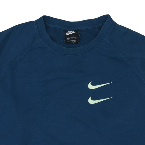 Nike Men's Blue XL Pullover Crew Neck Logo Sweatshirt
