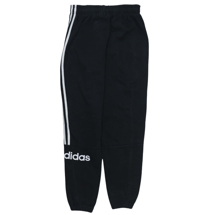adidas Boys Black Jogger Trousers 13-14 Years Elastic Waist Sportswear