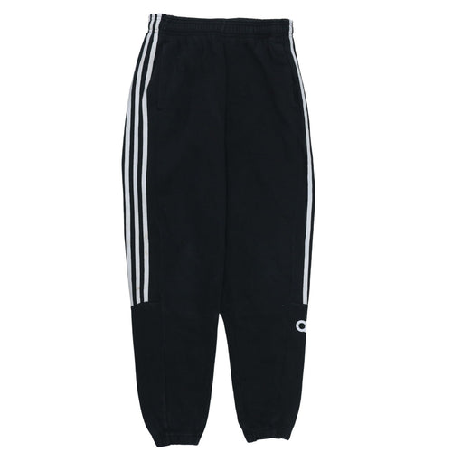 adidas Boys Black Jogger Trousers 13-14 Years Elastic Waist Sportswear
