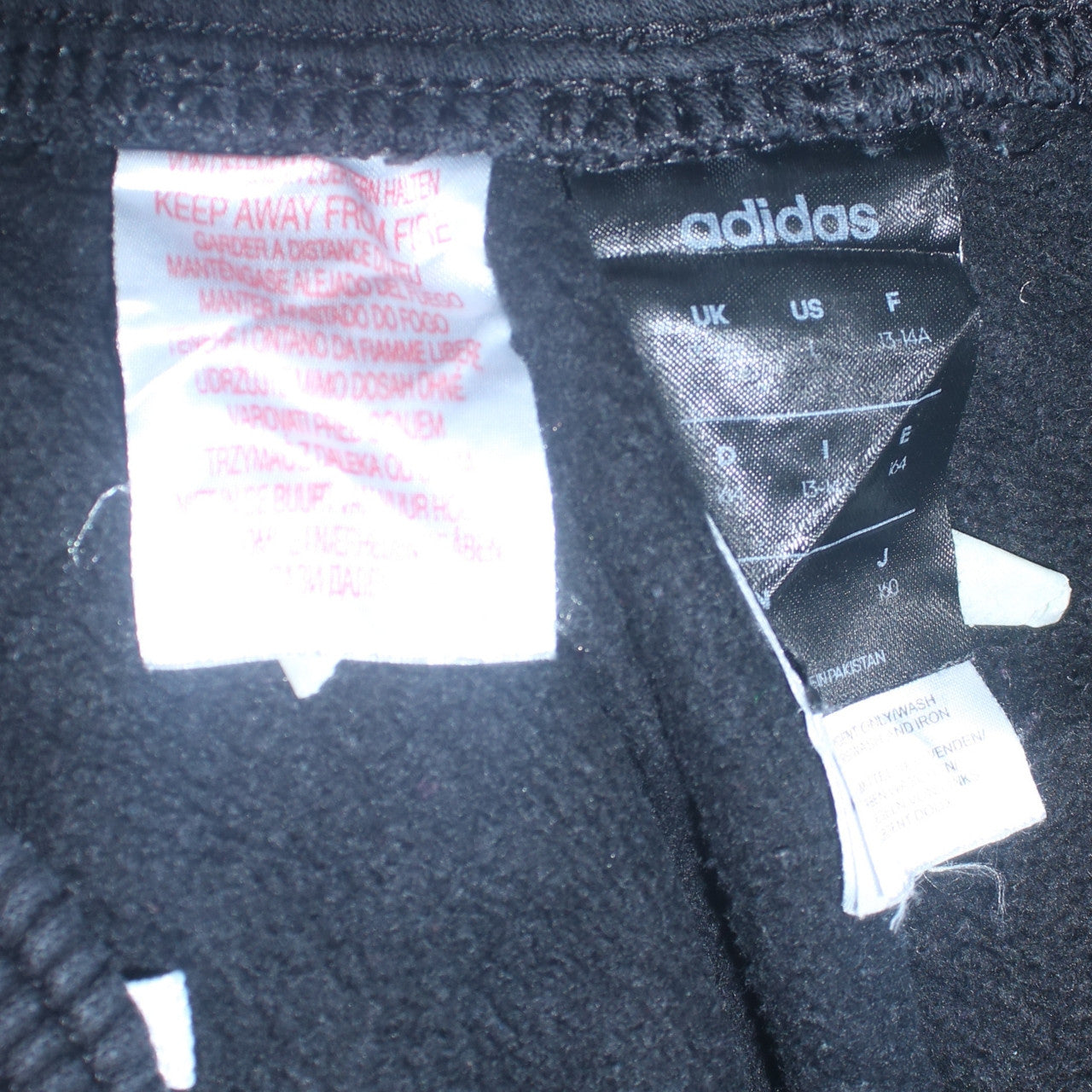 adidas Boys Black Jogger Trousers 13-14 Years Elastic Waist Sportswear