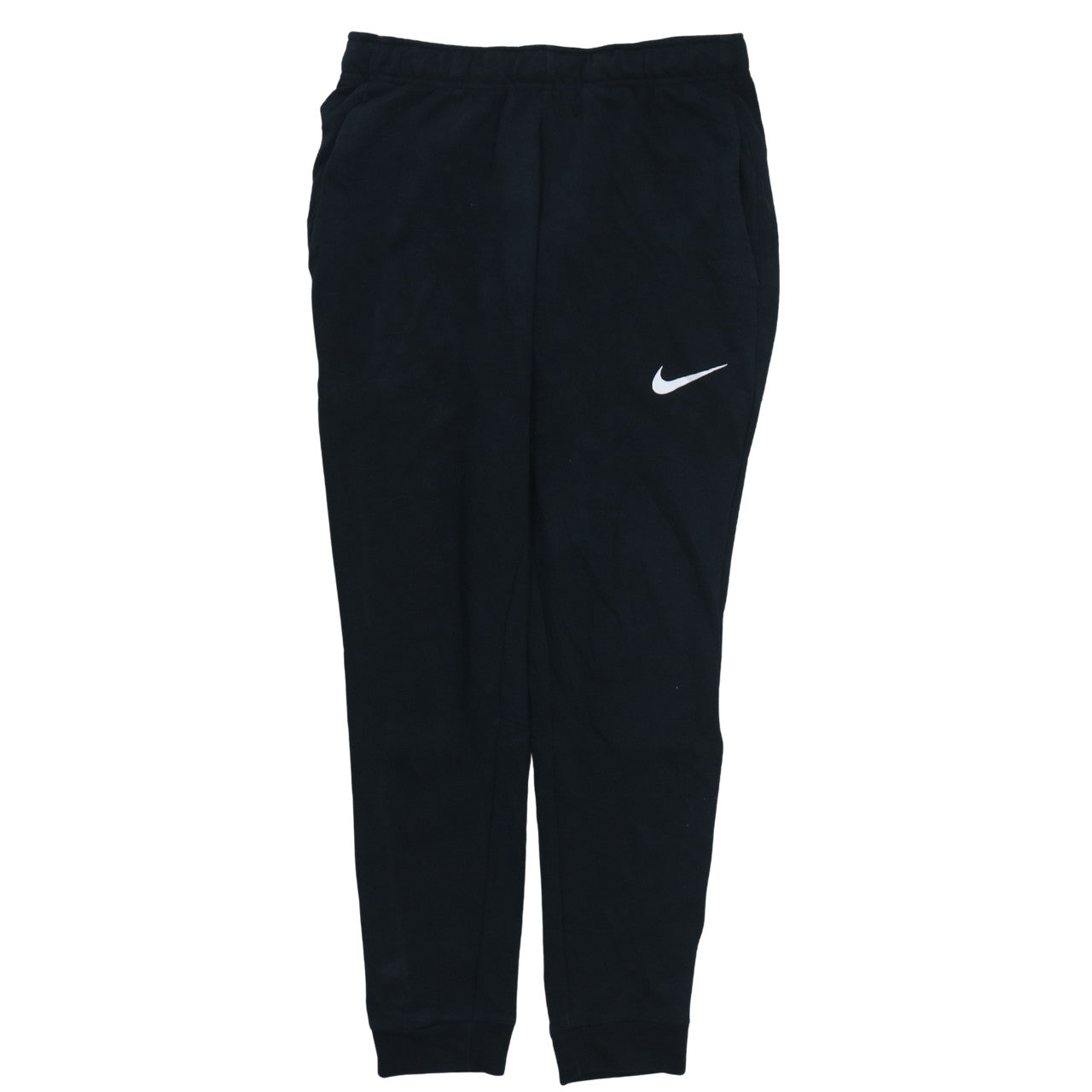 Nike Men's Black Dri-Fit Joggers M Elastic Waist Tapered Fit