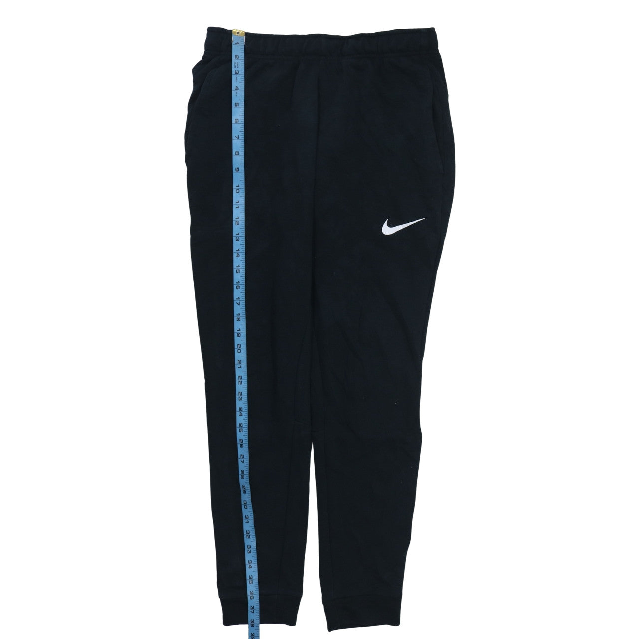 Nike Men's Black Dri-Fit Joggers M Elastic Waist Tapered Fit