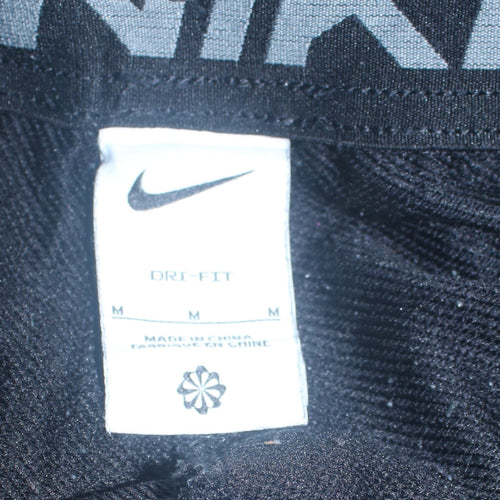 Nike Men's Black Dri-Fit Joggers M Elastic Waist Tapered Fit