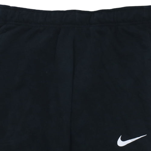 Nike Men's Black Dri-Fit Joggers M Elastic Waist Tapered Fit