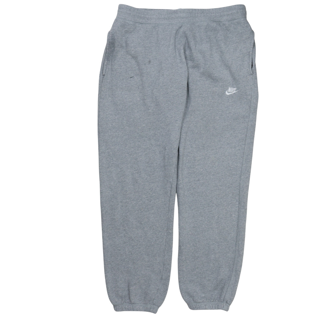 Nike Men's Grey Fleece Sweatpants L Regular Fit Casual Joggers