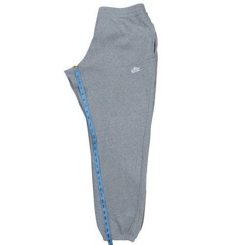 Nike Men's Grey Fleece Sweatpants L Regular Fit Casual Joggers