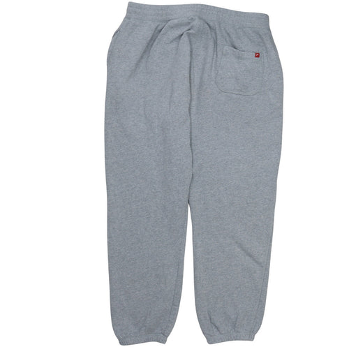 Nike Men's Grey Fleece Sweatpants L Regular Fit Casual Joggers