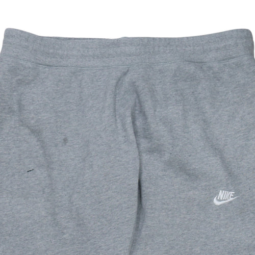 Nike Men's Grey Fleece Sweatpants L Regular Fit Casual Joggers
