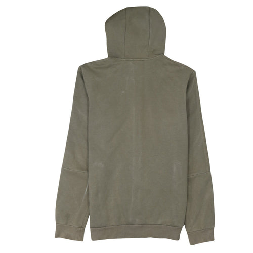 Adidas Men's Brown Full Zip Hoodie Size M Regular Fleece Logo Style