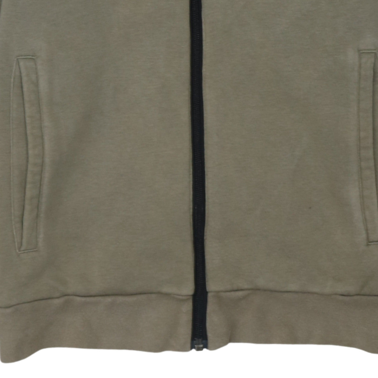 Adidas Men's Brown Full Zip Hoodie Size M Regular Fleece Logo Style