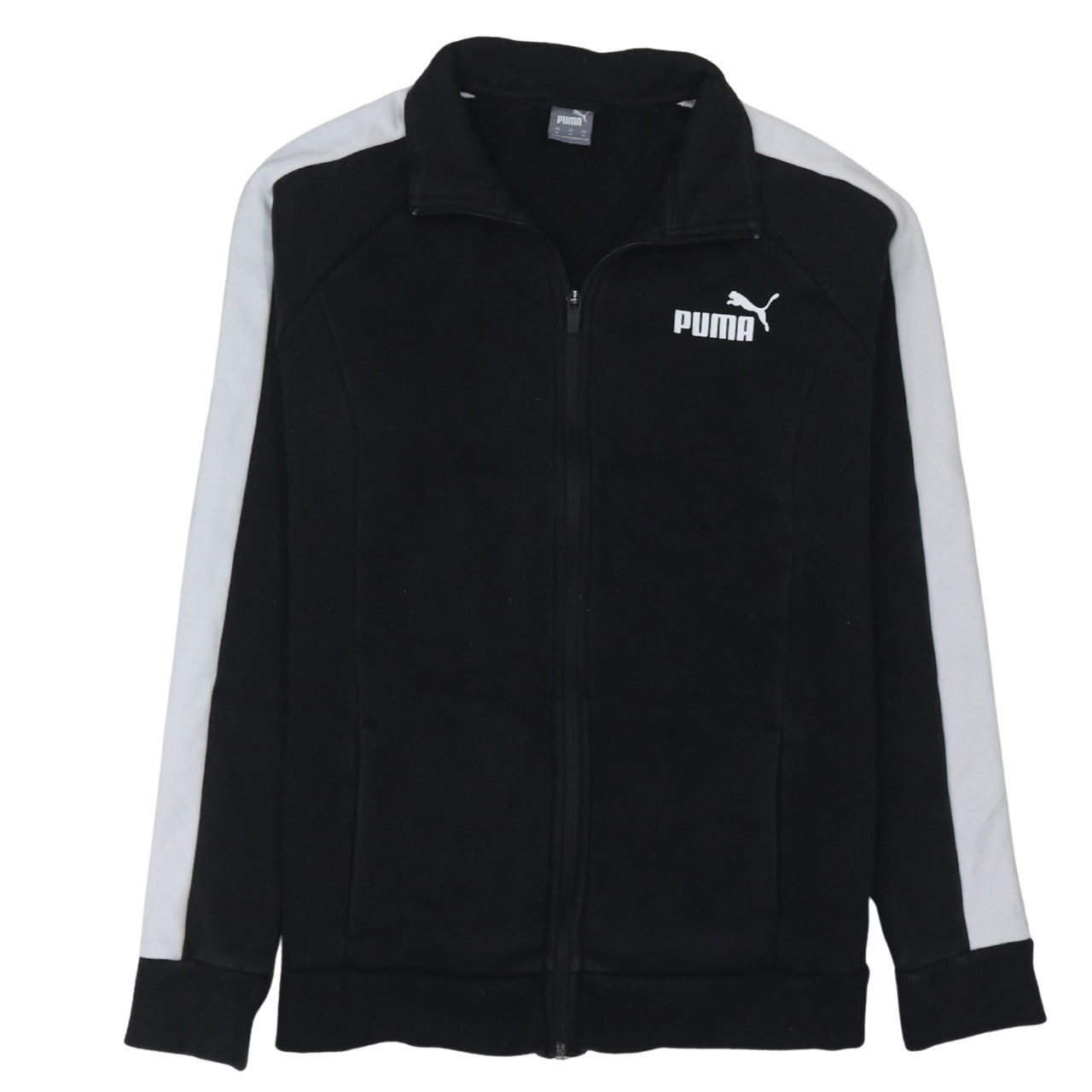 Puma Men's Black Full Zip Fleece Sweatshirt Size M