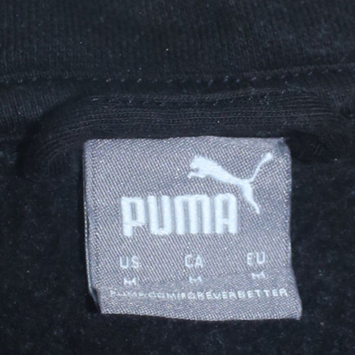Puma Men's Black Full Zip Fleece Sweatshirt Size M
