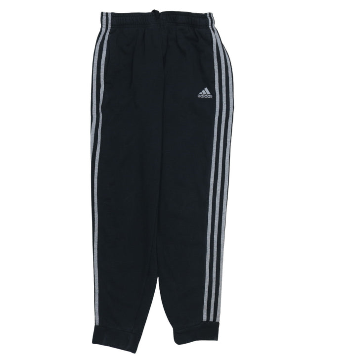 Adidas Boys Black Jogger Trousers 13-14 Years Elastic Waist Fleece