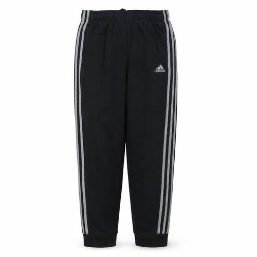 Adidas Boys Black Jogger Trousers 13-14 Years Elastic Waist Fleece
