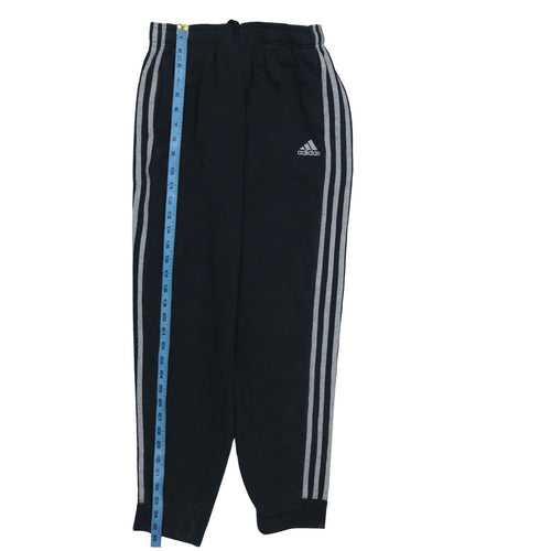 Adidas Boys Black Jogger Trousers 13-14 Years Elastic Waist Fleece