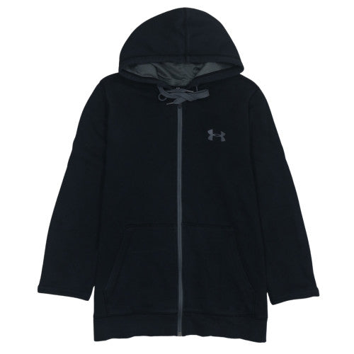 Under Armour Men Black Full Zip Hoodie Size M ColdGear Fitted