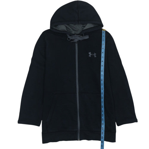 Under Armour Men Black Full Zip Hoodie Size M ColdGear Fitted