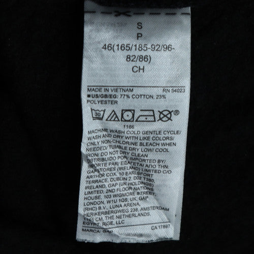 GAP Men Black Pullover Hoodie Size S Fleece Sweatshirt