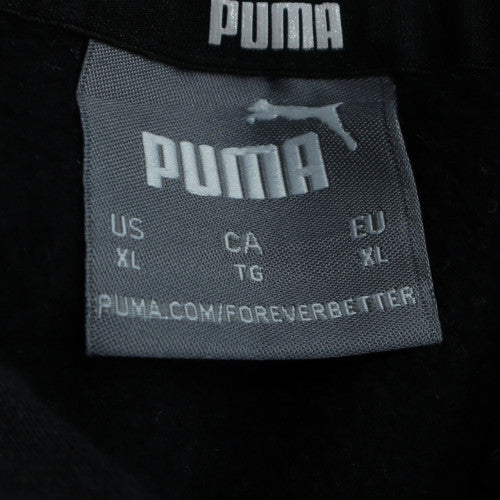 Puma Mens Black Pullover Hoodie XL Fleece Sportswear Sweatshirt