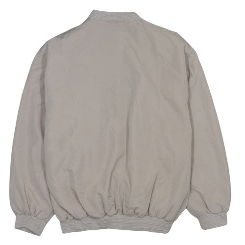 GueZhiTing Men's Beige L Bomber Jacket Lightweight Polyester