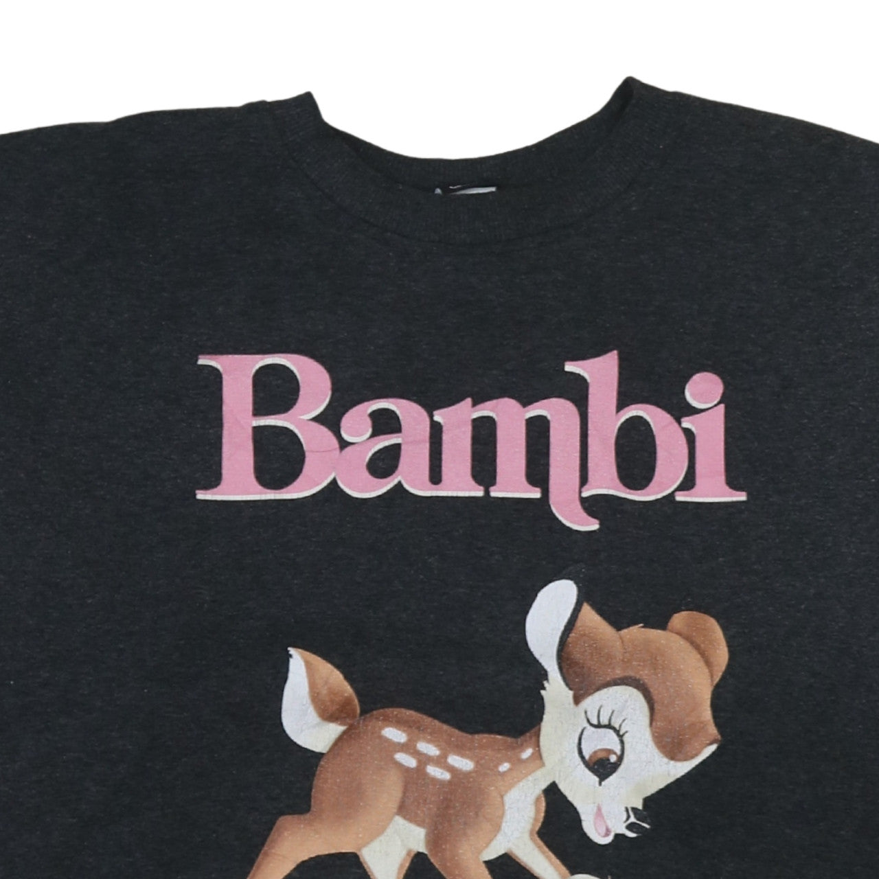Disney Classics at George Womens Black Bambi Sweatshirt Size 12-14